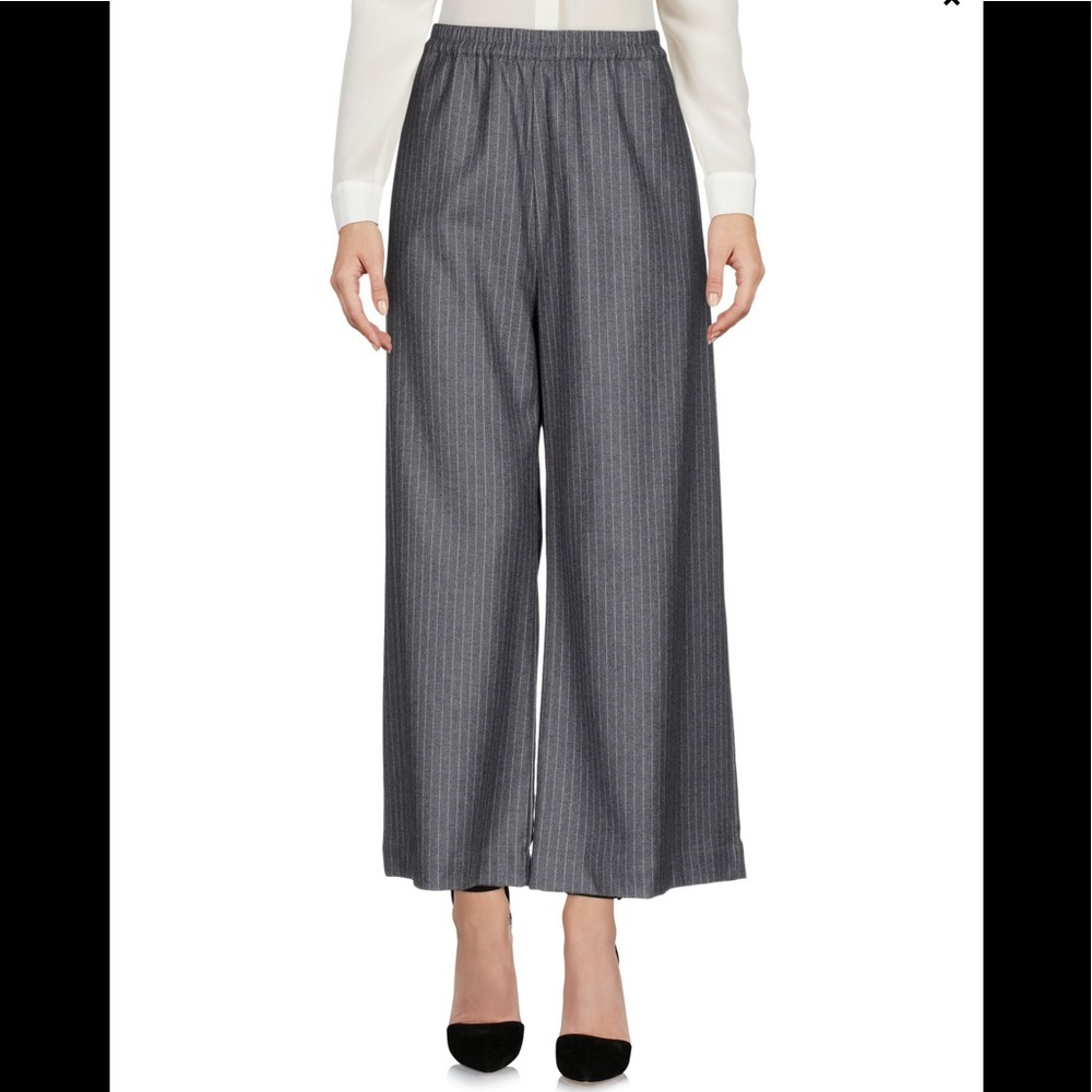 Wool blend Wide leg casual comfy relax sweat pants